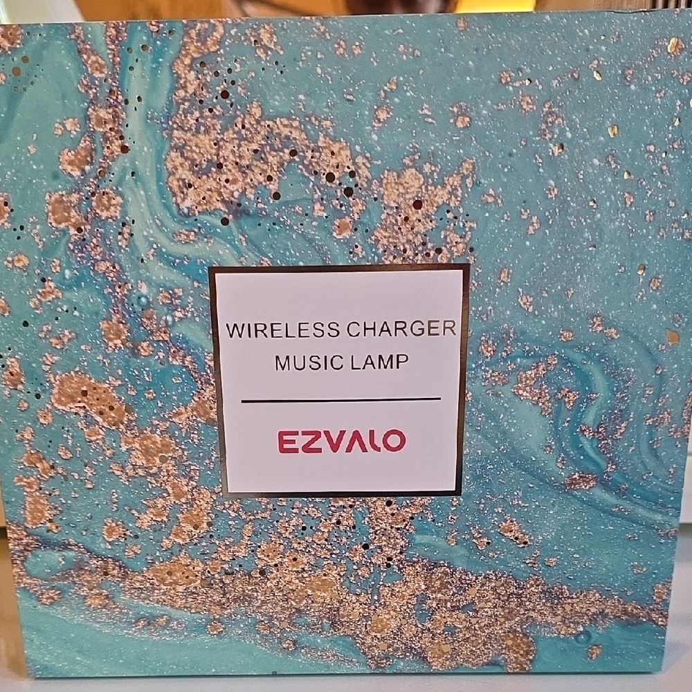 Wireless Charger Music Lamp - Turquoise